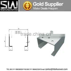 Hot Dipped Galvanized Z Steel Purlins With Punched Holes thumbnail-2