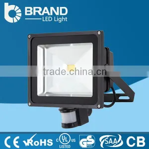 China Manfacturer Zhongshan Factory IP65 Led Flood Light 50watt Cob Lighting Led Flood Light With PIR Sensor thumbnail-1