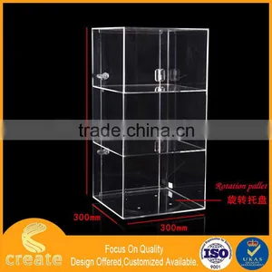 Guanghou Factory 3 Layers Acrylic Bread/cake Food Display Cabinet Stand on Table thumbnail-4