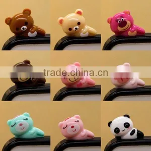 Hot Selling Cartoon Phone Dust Plug For IPhone ,Cartoon Phone Dust Plug for Moblie Phone thumbnail-1