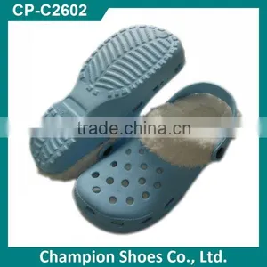 Kinds of Colorful Nursing Clogs With Fur thumbnail-1