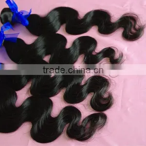 2014 High Quality Remy and 5A Body Wave Unprocessed 100% Cheap Virgin Indian Hair thumbnail-1