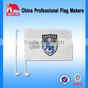 White Plastic Car Window Flag Poles Advertising Car Flag No MOQ Quality Choice thumbnail-1