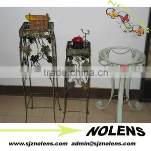 Chinese Factory Cheap Price Flower Pot Rack Hot Sale Iron Flower Pot Stand thumbnail-1