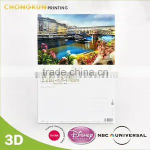 Customized 3d Lenticular Souvenir Postcard for Scenic Zone thumbnail-2