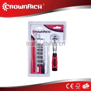 9 Pcs 1/4" High Quality Multifunctional Socket Set thumbnail-1