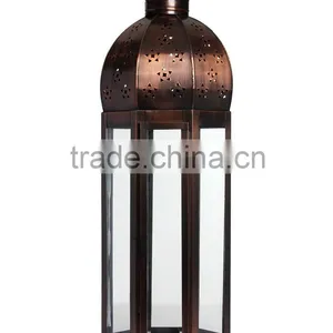Copper Finish Candle Lantern CCL-110 thumbnail-1