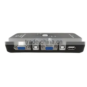 4 Port Hub USB 2.0 KVM VGA/SVGA Switch Box Adapter Connects Printer Intelli Keyboard Mouse 4 Computers Use 1 Monitor thumbnail-5