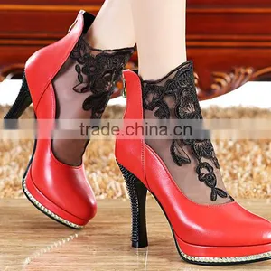 Ladies Black Lace Sexy Nice Mature Italian Dinner Shoes thumbnail-2