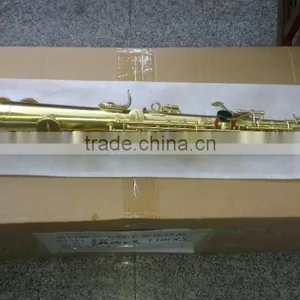 Brass Body Polished Curved Bell Soprano Saxophone Saxello thumbnail-3