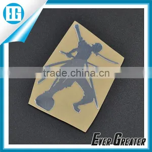 Custom Decorative Sticker Silver Nickel Sticker Chrome Metal Sticker thumbnail-1