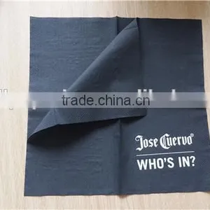 100% Virgin Wood Pulp Dyeing Napkins Logo Printed thumbnail-4
