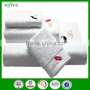 Luxury Hotel Spa Personalized mr and Mrs 100 Cotton Hand Towels thumbnail-2
