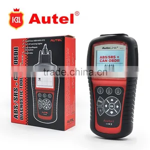 Original Autel Autolink AL619 ABS/SRS + CAN OBDII Diagnostic Scan Tool Turn off Check Engine Light Clears Codes Resets Monitors thumbnail-1