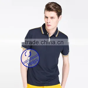 Custom Polo Shirts With Yellow Ansd White Collar and Cuff thumbnail-2