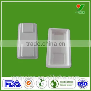 Dongguan Factory 100% Recycle Paper-moulding Molded Paper Pulp Tray,Molded Fibre Bagasse Packaging Tray thumbnail-1