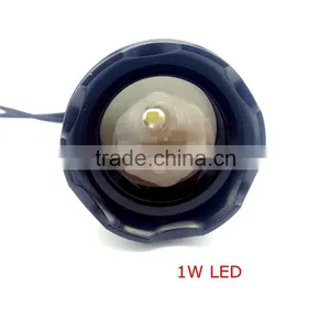 1W Powerful Led Mechanical Zoom In-out Flashlight Powered by 2D Batteries thumbnail-3