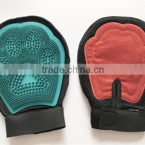 Two-sided Cat & Dog Grooming Glove - Perfect for Long & Short Hair - Pet Hair Remover From Furniture - Effective Shedding Brush thumbnail-2