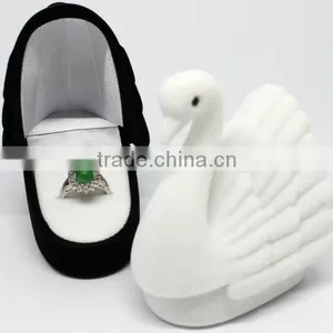 2015 Hot Sale Jewlery Set Box Velvet Flannelette Flocking Custom SWAN thumbnail-1