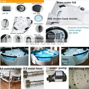 CUPC Bubble Massage Bathtub,massage Bathtub Price, Clear Acrylic Bathtub thumbnail-4
