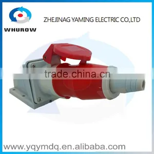 Industrial Sockets and Plugs IP44 Splash Proof Cable Protected Series High Quality Waterproof 3pin 4pin 5pin 16A Red Blue Color thumbnail-5