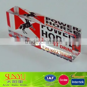 High Quality Clear Rectangular Acrylic Paperweight thumbnail-1