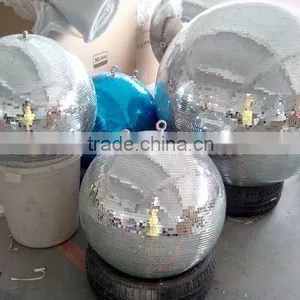 Hanging Rotating Mirro Giant Inflatable Disco Ball Giant Christmas Fiberglass Balls thumbnail-3