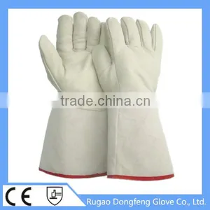 Top Quality LN2 Cowhide Grain Leather Industrial Leather Hand Gloves thumbnail-4