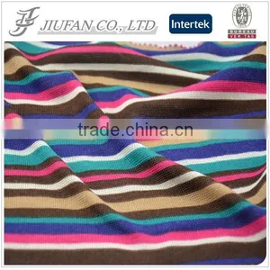 Jiufan Textile Hot Design Yarn Dyed Fabric Knitted Dress Supplier Polyester Spandex Fabric thumbnail-1