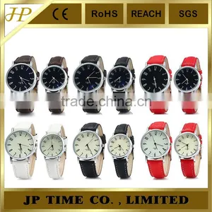 Business Quartz Leather Band Alloy Case New Couple Lover Wrist Watch thumbnail-1