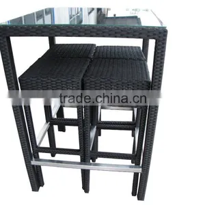 Rattan Garden Furniture Outdoor Bar Table and Chair thumbnail-2