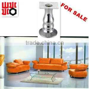 Beautiful Curved 125mm High Chrome Finishing Iron Sofa Leg A-258 thumbnail-1
