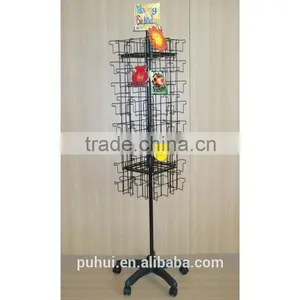 Qualified Metal Revolving Floor Card Stand From China thumbnail-6