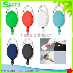 Retractable Badge Reel Keychain/Yoyo Name ID Card Holder/work Badge Key Chain thumbnail-1