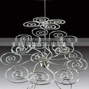 Stainless Steel Elegant Christmas Tree Wire Wedding Cake Stand thumbnail-1
