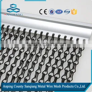 Anodized Chain Link Curtain / Decorative Metal Chain Link Mesh Curtain thumbnail-1