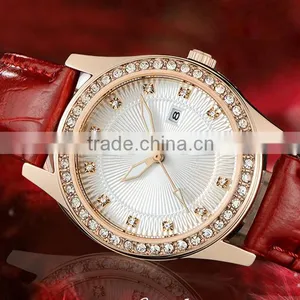 Wholesale New Fashion Customize Own Brand Vogue Minimalist Wristwatch Genuine Leather Watch thumbnail-1