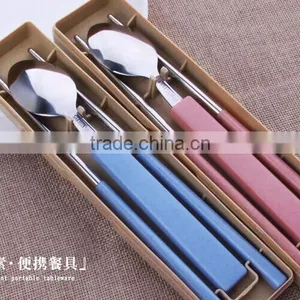 Nordic Style Portable Spoon and Chopsticks Set for Travelling thumbnail-2