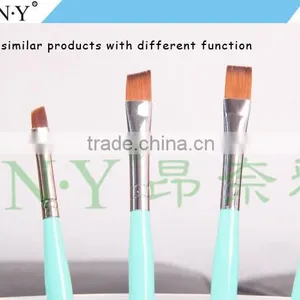 ANY Nail Art Gel Painting Wood Handle Flat Nail Art Gel Brush Nylon Hair thumbnail-5