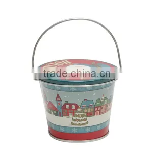 Nice-Can Hot Sale Customized Popcorn Tin Bucket With Lid and Handle Mini Ice Bucket thumbnail-1
