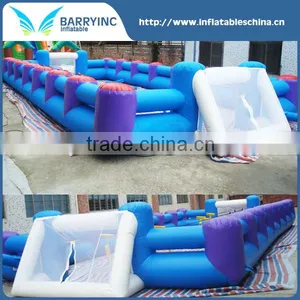 PVC Blue Inflatable Football Player / Inflatable Football Field for Sale thumbnail-1