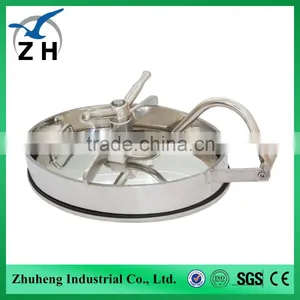Sanitary Stainless Steel Tank Pressurized Manhole Cover Sealed Manhole Covers thumbnail-3
