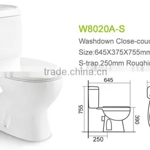 Italian Watersaver Toilet Vertical Outlet thumbnail-2