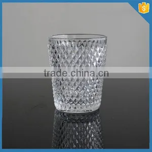 LXHY-T065 Double Old Fashioned Drinkware Diamond Crystal Wine Glass Juice Tumbler Glass thumbnail-3