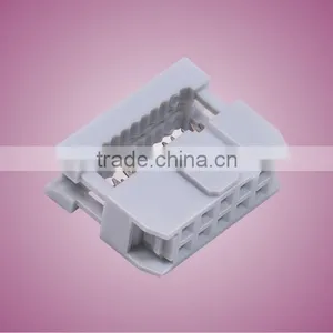 2.54MM Pitch IDC Electric Connectors With or Without Strain Relief Factory Made thumbnail-1
