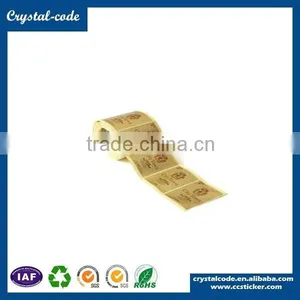 High-quality Stamping Laminated Metal Sticker Self Adhesive Golden Foil Sticker thumbnail-1