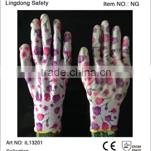 Printed Ladies Gardening Work Gloves thumbnail-3
