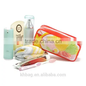 Wholesale Custom Clear Waterproof Stand-up Frosted Pvc Cosmetic Pouch With Plastic Zip thumbnail-5