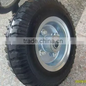 Wheelbarrow Wheel 10 Inch Rubber Wheel thumbnail-1