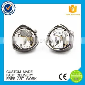 High End Custom Men's Watch Movement Cufflinks thumbnail-3